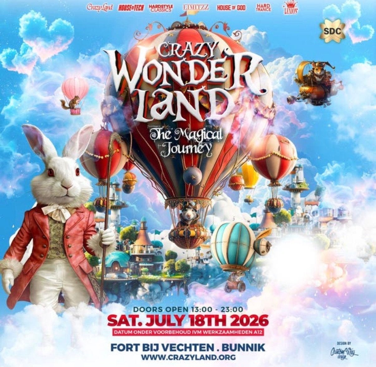 Crazy Wonderland Festival Ticket, Eén persoon