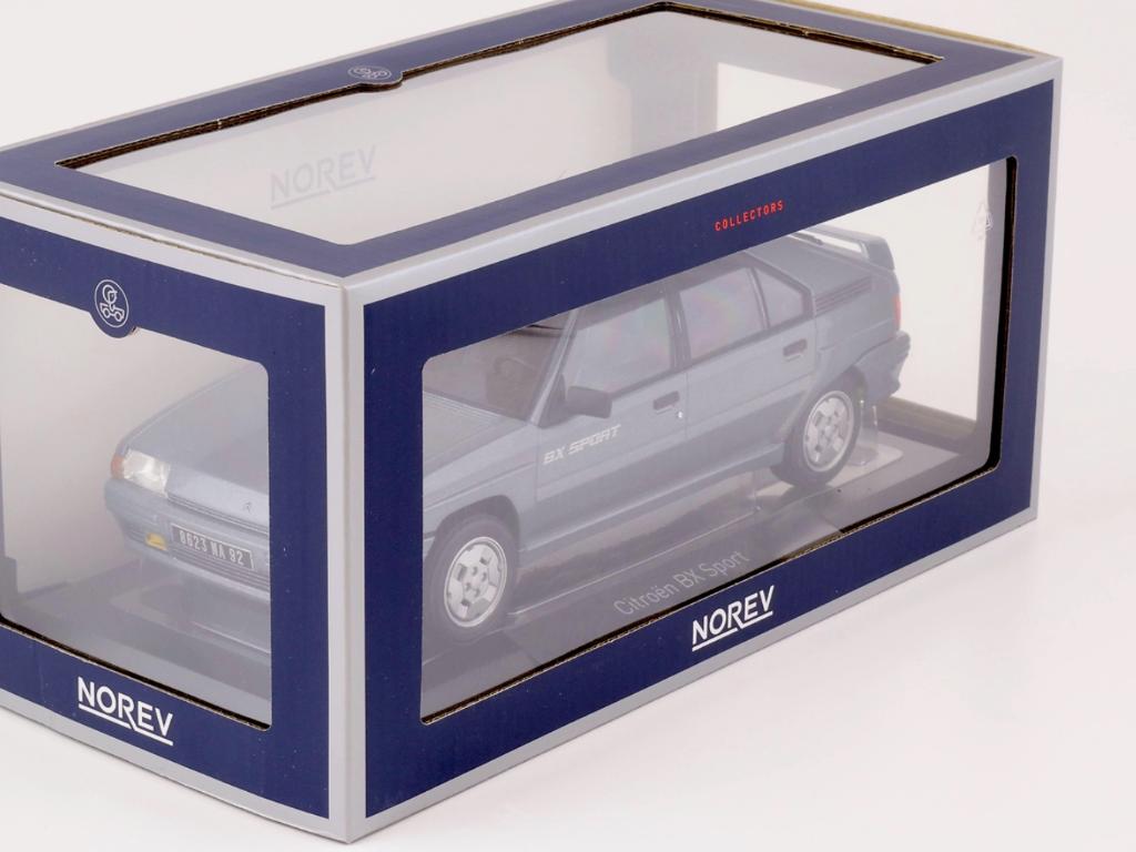 Citroen BX Sport '85 Fox Grijs NOREV schaal 1/18 ref. 181690, Hobby en Vrije tijd, Modelauto's | 1:18, Verzenden, Nieuw, Auto