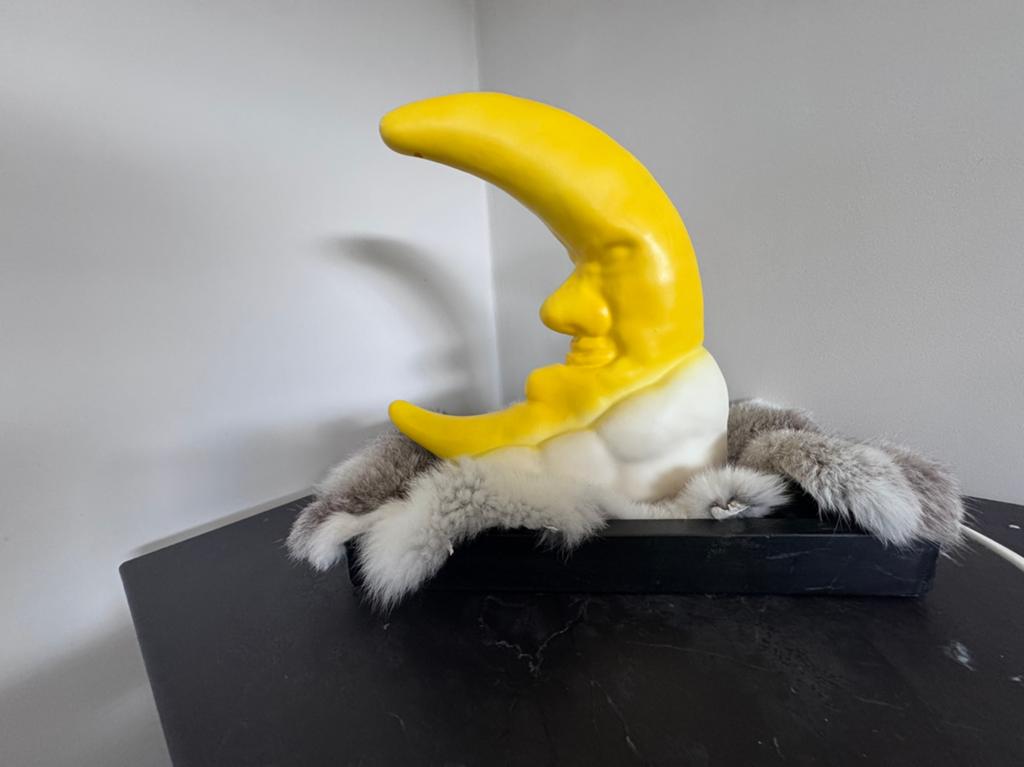 Heico halve maan lamp (retro,vintage), Ophalen of Verzenden, Zo goed als nieuw, Minder dan 50 cm