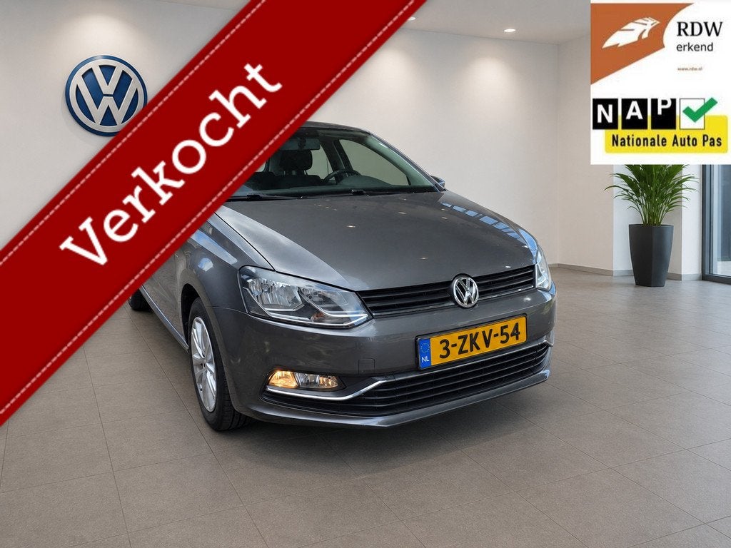 Volkswagen Polo 1.2 TSI 2014 Comfortline 64DKM Airco/Navi, Voorwielaandrijving, Automatische klimaatregeling, Stof, Euro 6