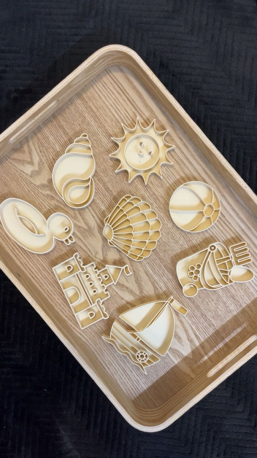 Vulvormen zomer/strand beige, Kinderen en Baby's, Speelgoed | Educatief en Creatief, Hoogersmilde Beilervaart 1, Ophalen of Verzenden