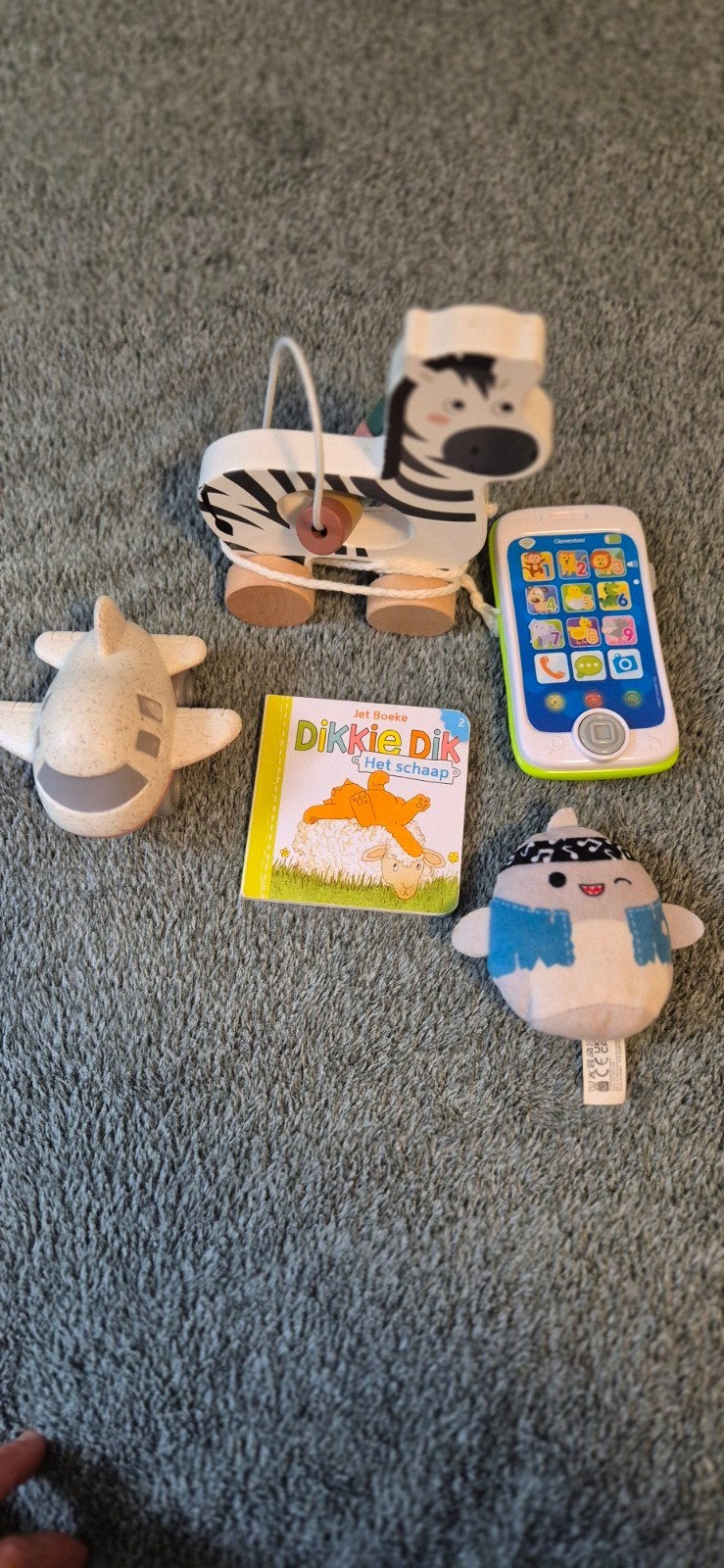 zebra, vliegtuig, telefoon, boekje,, Kinderen en Baby's, Ophalen of Verzenden