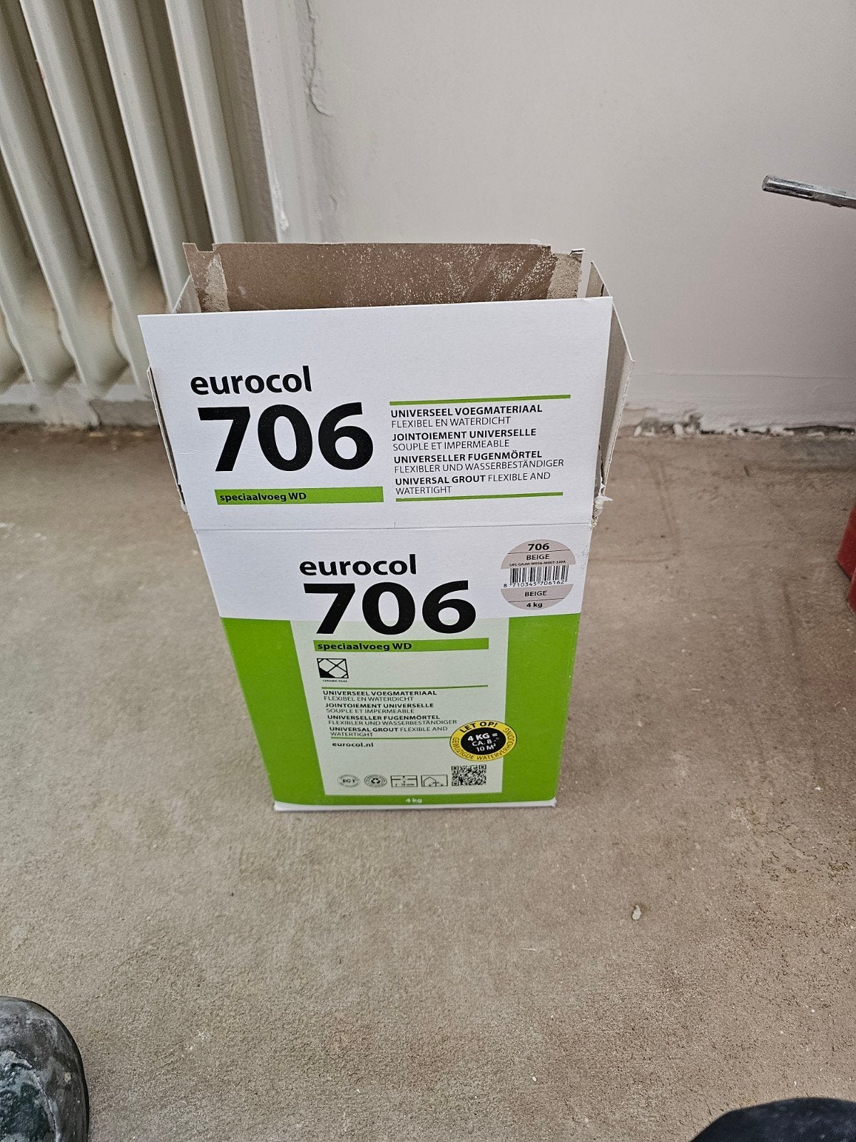 Eurocol speciaalvoeg beige, Ophalen, Minder dan 20 cm, 10 m² of meer, Overige materialen