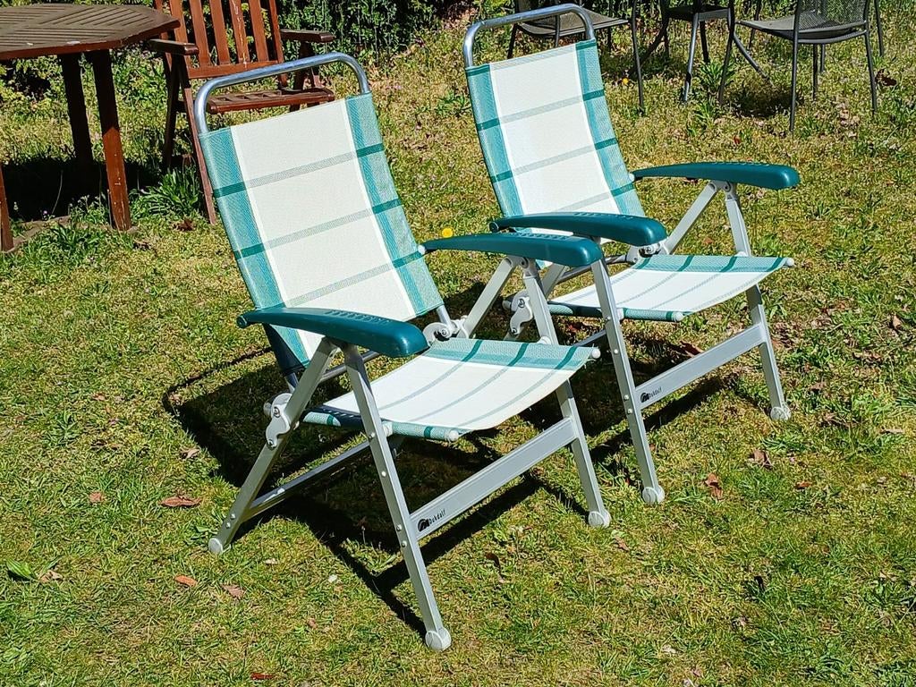 2 Dukdalf Dynamic Campingstoelen - Zo goed als nieuw, Ophalen of Verzenden