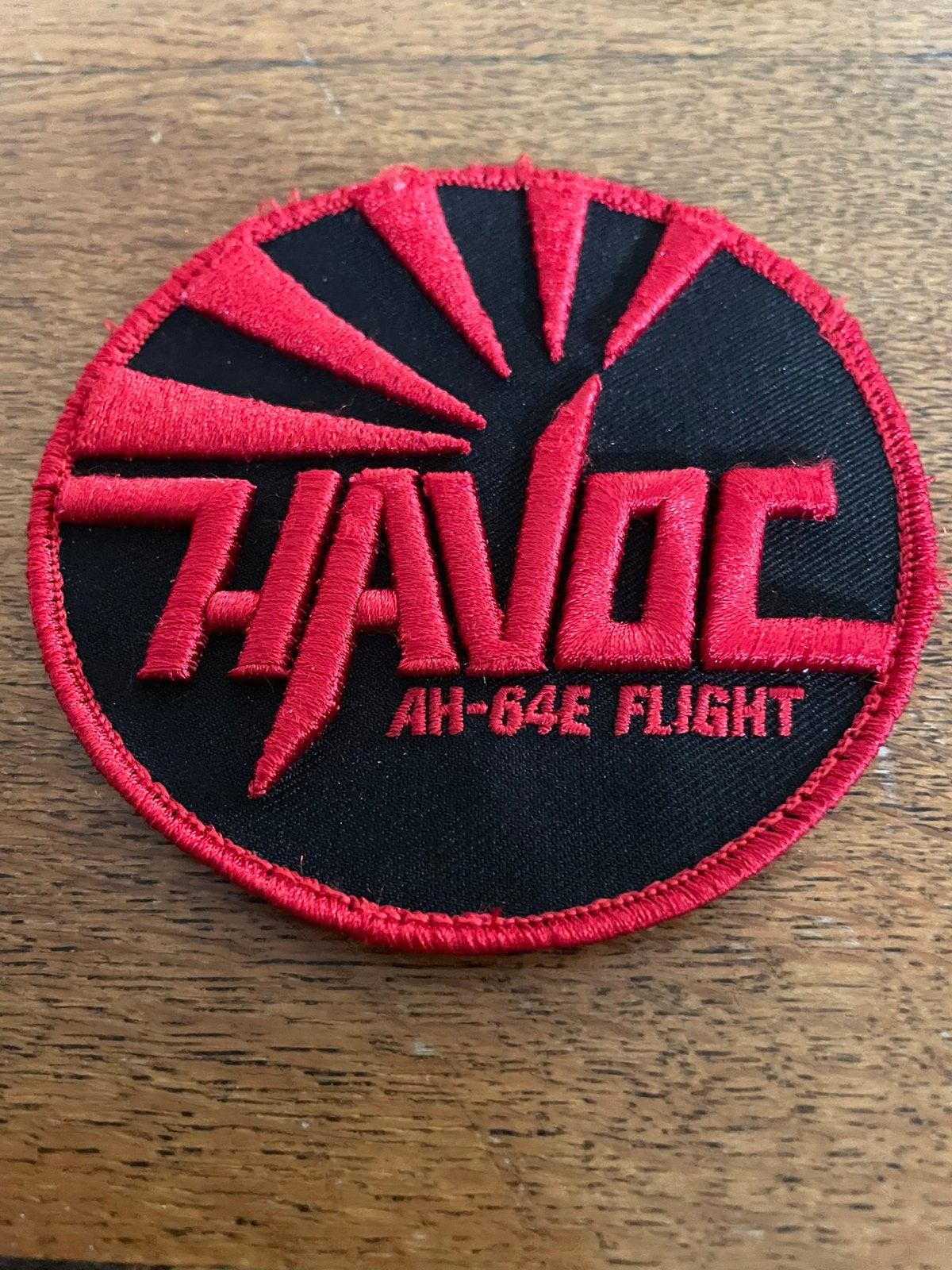 Patch HAVOC AH -64 D flight, Verzenden, Luchtmacht, Nederland, Embleem of Badge