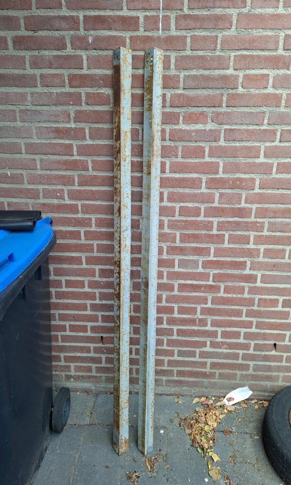 2x Hoeklijn 1700mm 50x50 5mm dik, Doe-het-zelf en Verbouw, Metalen, Ophalen, IJzer