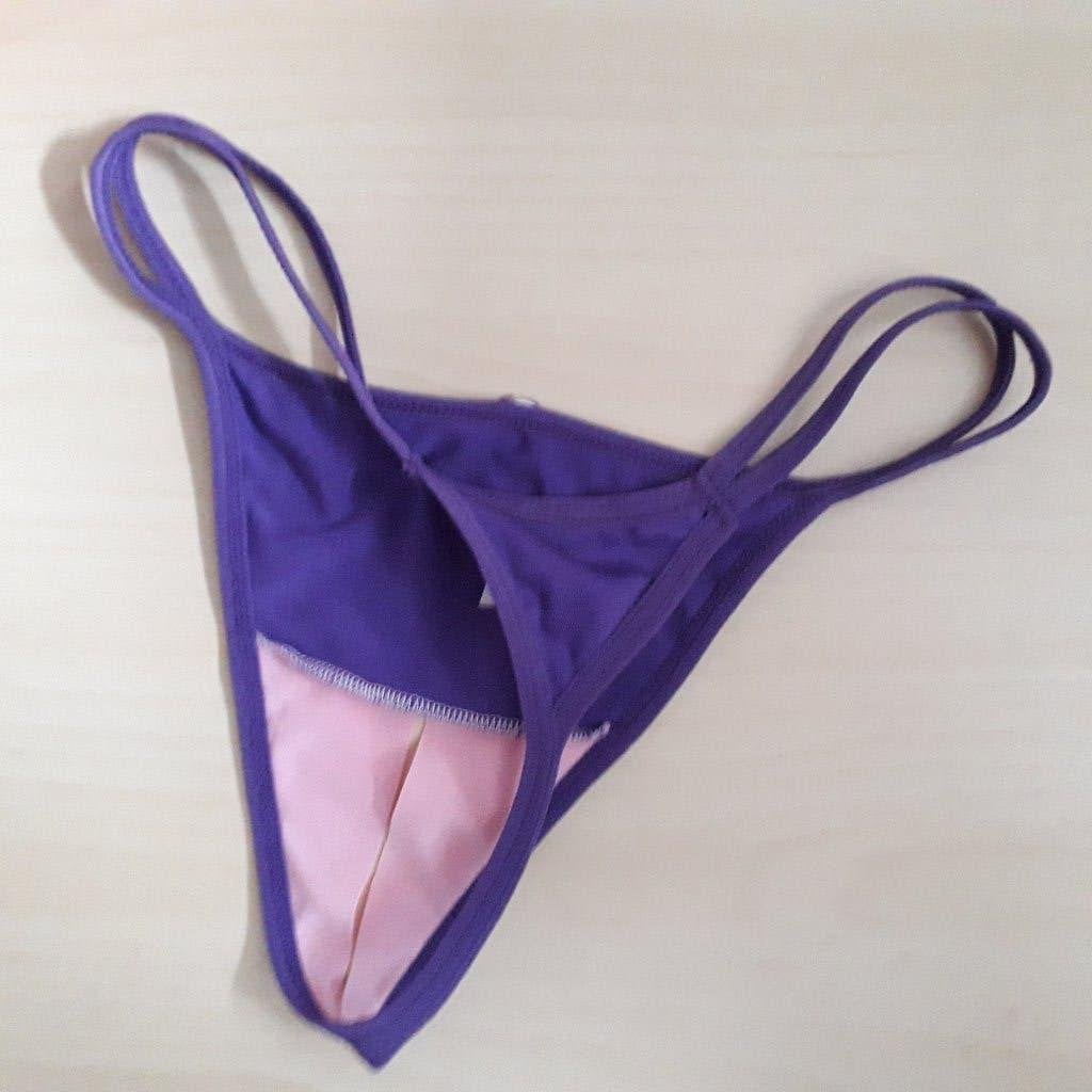 sexy string open roze-paars, dubbele bandjes zijkanten, S, Onbekend, Verzenden, Roze, String