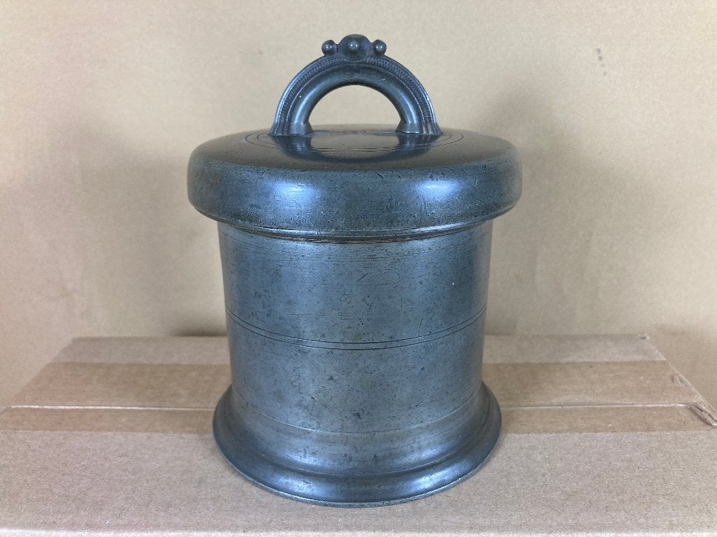 Antiek tinnen gortepot gortebus bouillonpot 19e eeuw, Antiek en Kunst, Ophalen of Verzenden