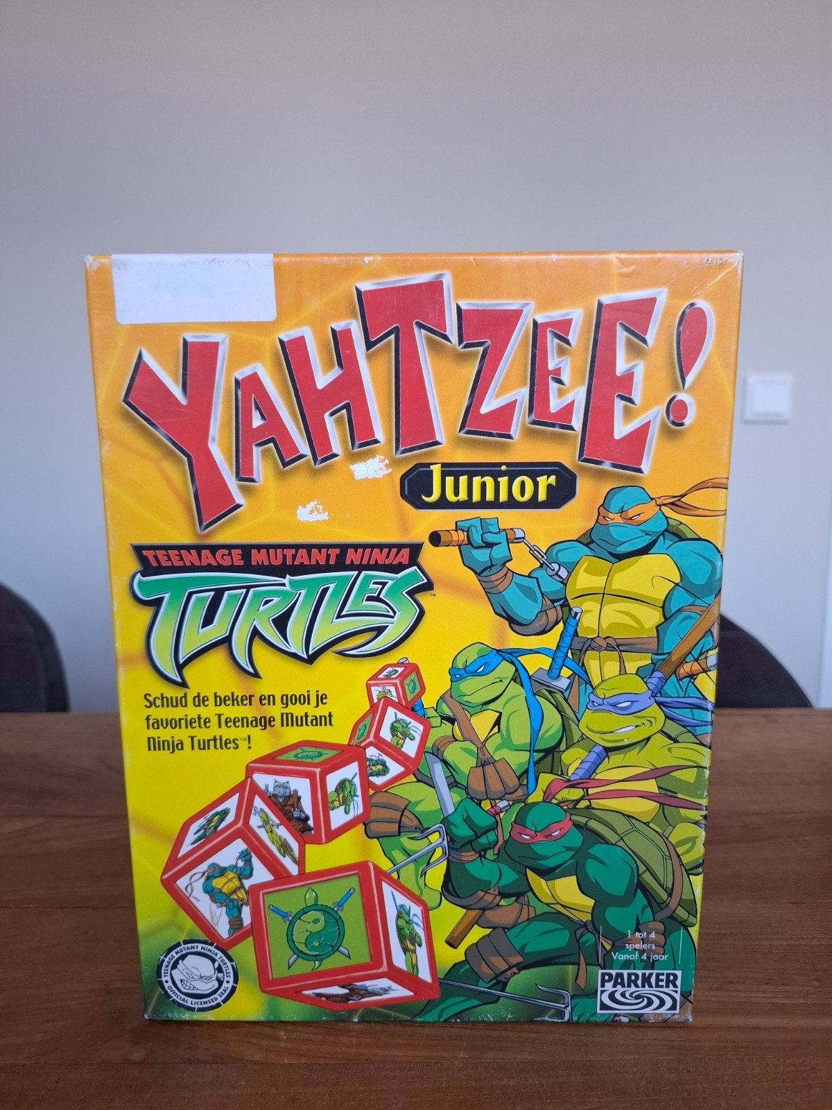 Yahtzee Junior Teenage Mutant Ninja Turtles, Een of twee spelers, Ophalen of Verzenden, Gebruikt, Parker
