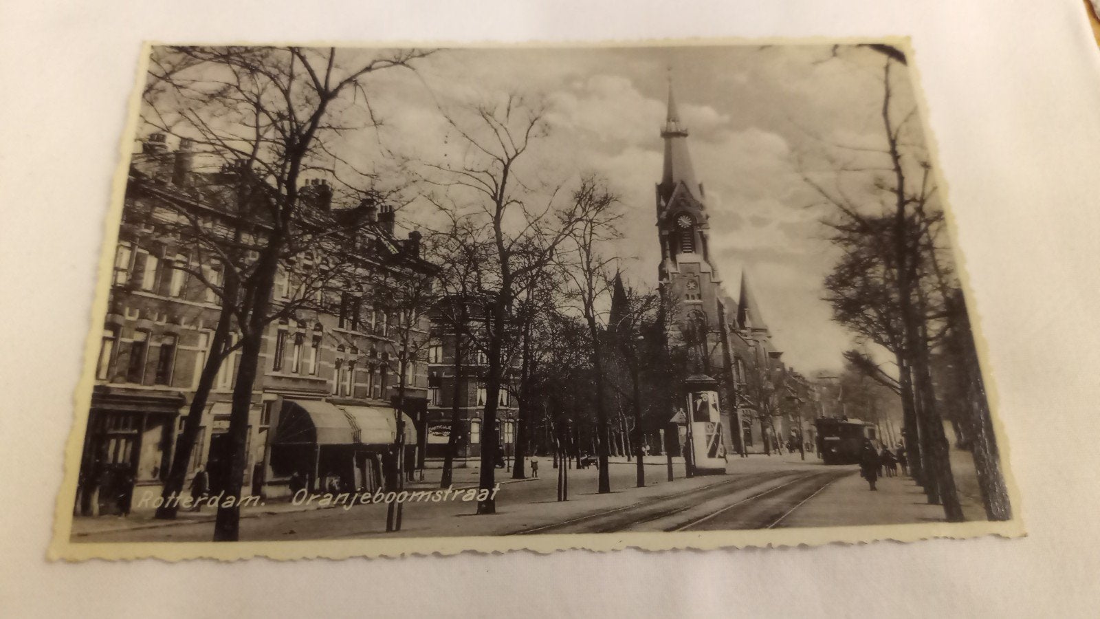 Rotterdam, Oranjeboom straat 1933 gelopen, Ophalen of Verzenden, 1920 tot 1940, Gelopen, Zuid-Holland