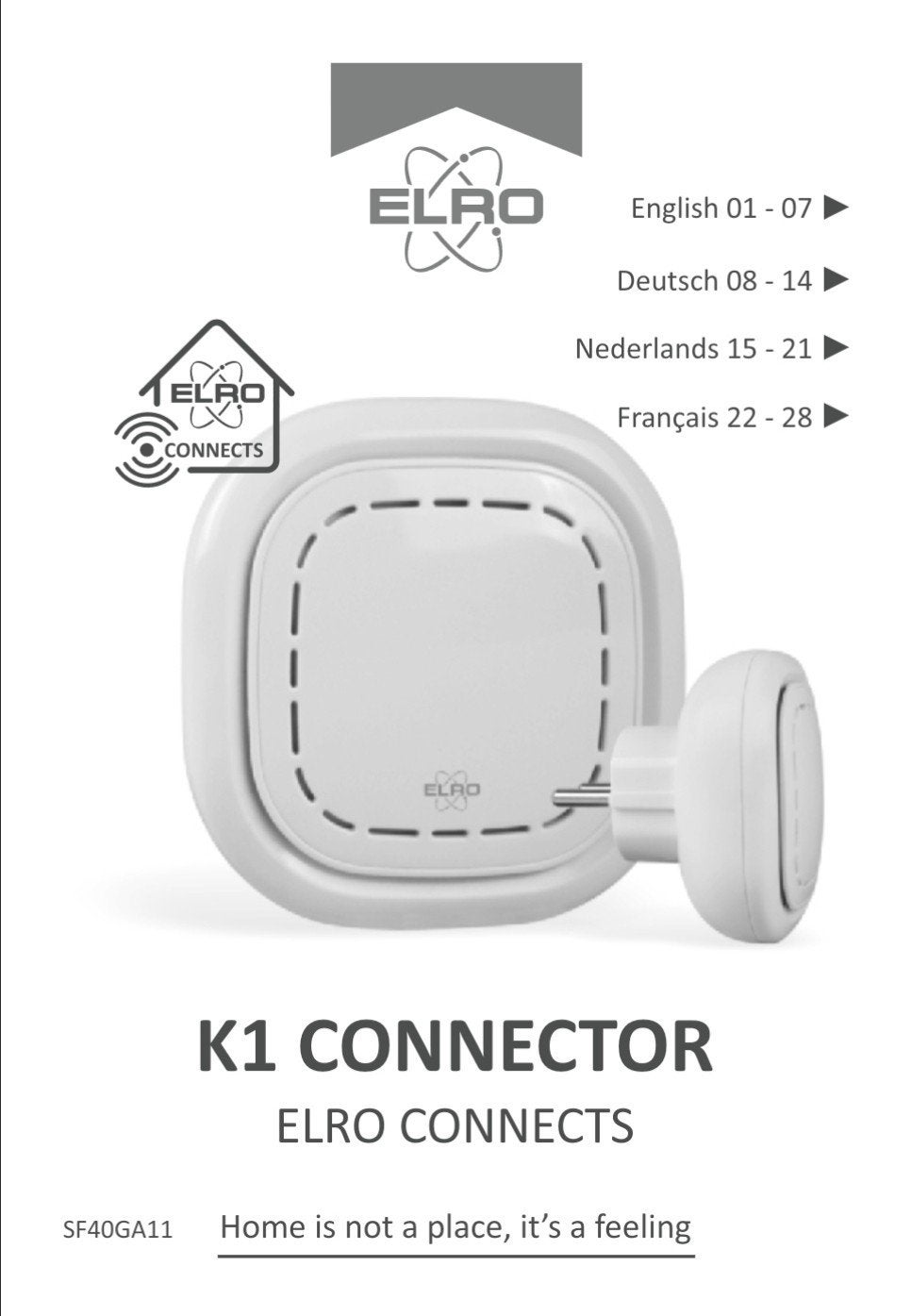 ELRO Connects K1 Connector Smart Plug SF40GA11, Ophalen of Verzenden, Zo goed als nieuw, Overige merken, Stekker