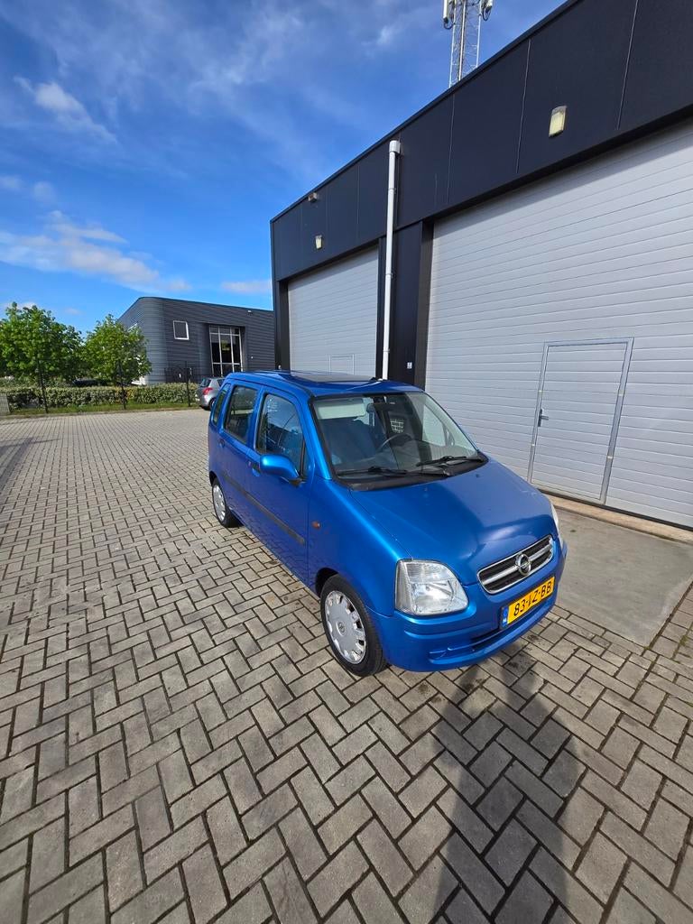 Opel Agila 1.2 I 16V 2003 Blauw, Voorwielaandrijving, Blauw, Origineel Nederlands, Handgeschakeld