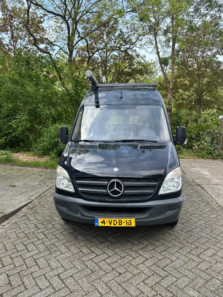 Mercedes-Benz Sprinter 2.1 CDI 210 AUT 906 KA 30 2009, Auto's, Automaat, Zwart, 2000 kg, Zwart