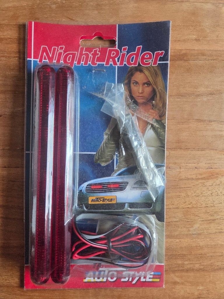 Night Rider LED-verlichting voor auto (rood), Ophalen of Verzenden