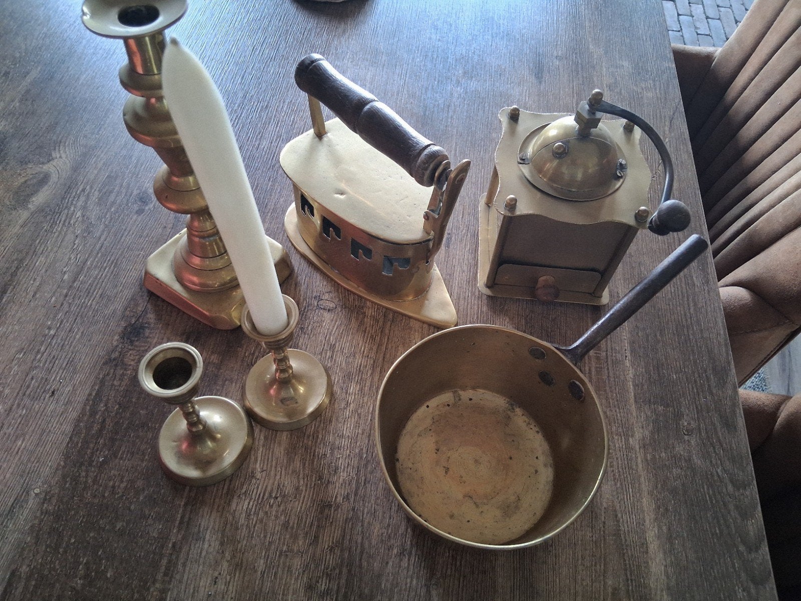 koffiemolen ed koper, Ophalen