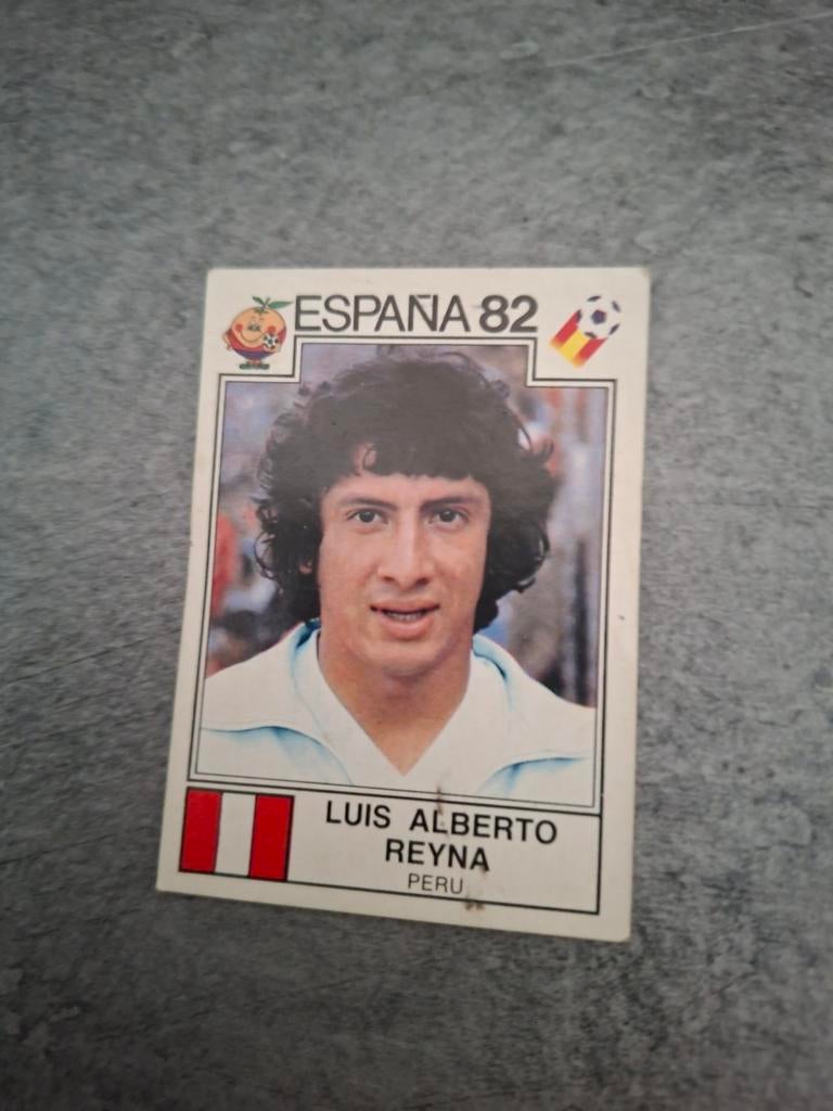 Panini sticker WK 82 in Spanje. Speler Luis Alberto Reyna., Verzenden, Zo goed als nieuw, Sticker