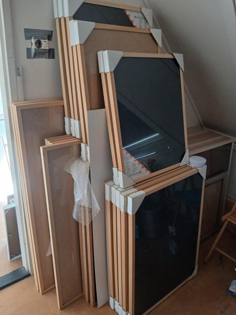 HOUTEN BARTH/NIELSEN WISSELLIJSTEN,, Ophalen, Hout, Minder dan 50 cm, Minder dan 50 cm