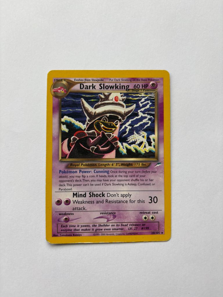 Dark Slowking 20/105 - Neo Destiny Pokémon Kaart, Ophalen, Gebruikt, Losse kaart