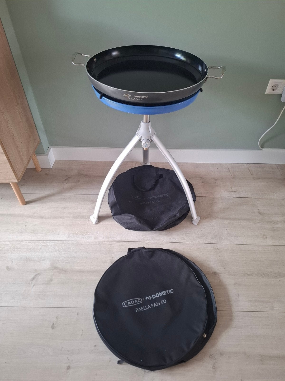 Skottelbraai met paellapan, Caravans en Kamperen, Kampeeraccessoires, Ophalen