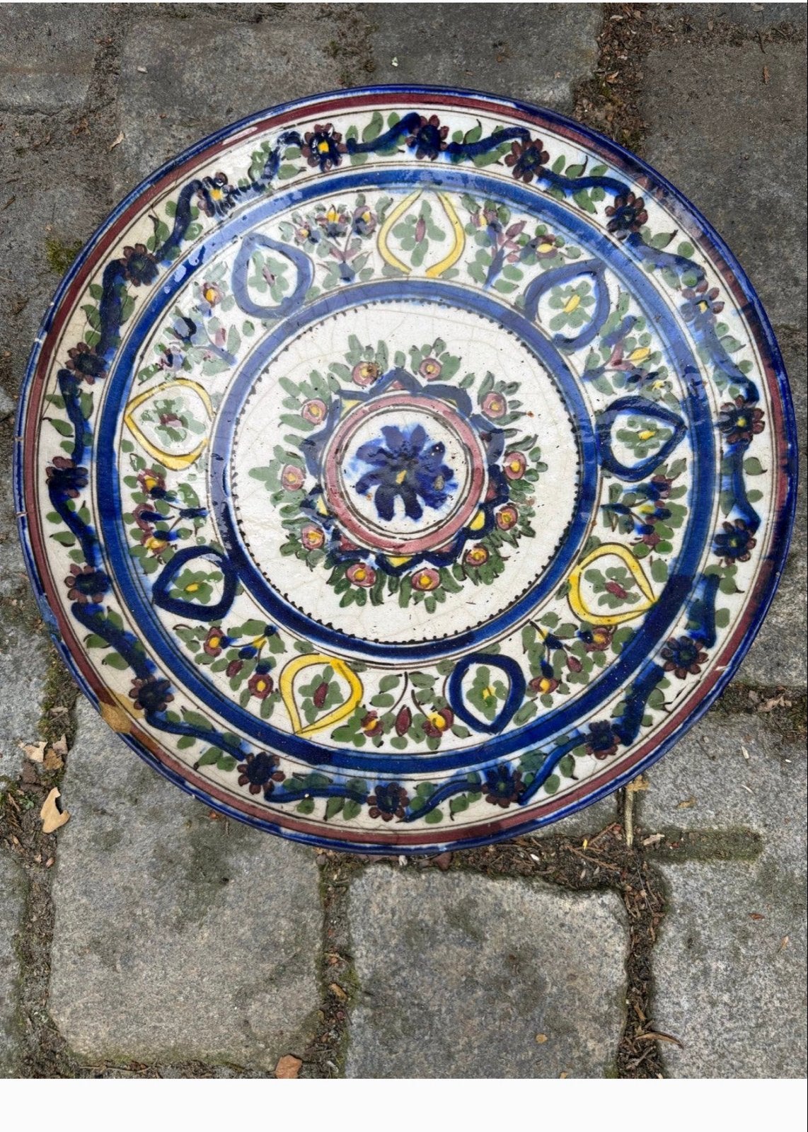 Groot handgeschilderd Spaans keramisch sierbord - 49 cm, Ophalen of Verzenden