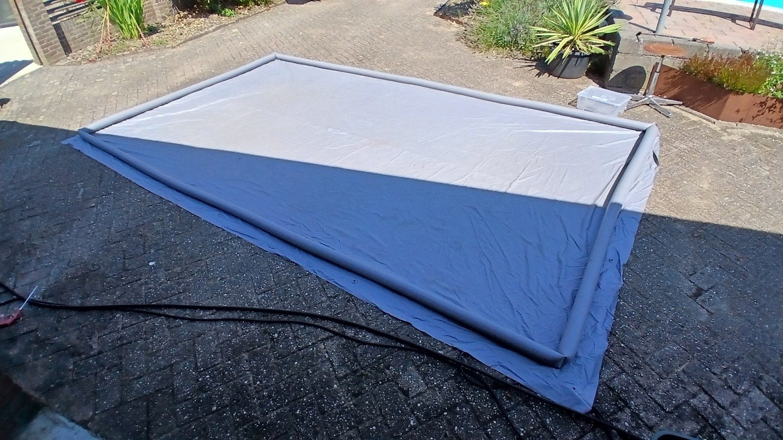 Grondzeil met opblaasrand  ~440x250, Ophalen, Gebruikt