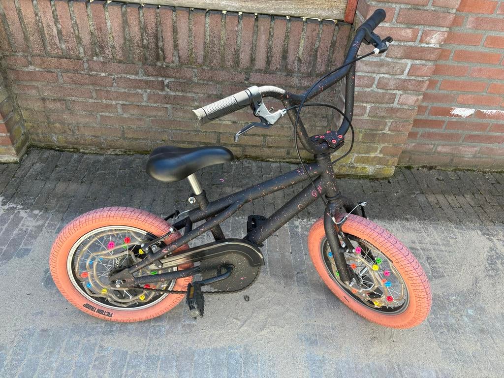 BMX/stuntfiets/crossfiets 16 inch, Fietsen en Brommers, Fietsen | Crossfietsen en BMX, Ophalen, Staal, Velgrem, V-brakes