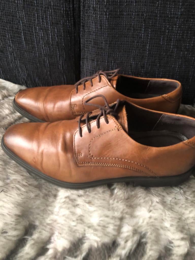 Zgan Ecco veterschoenen, maat 46, Kleding | Heren, Schoenen, Ophalen of Verzenden, Zo goed als nieuw, Bruin, Veterschoenen