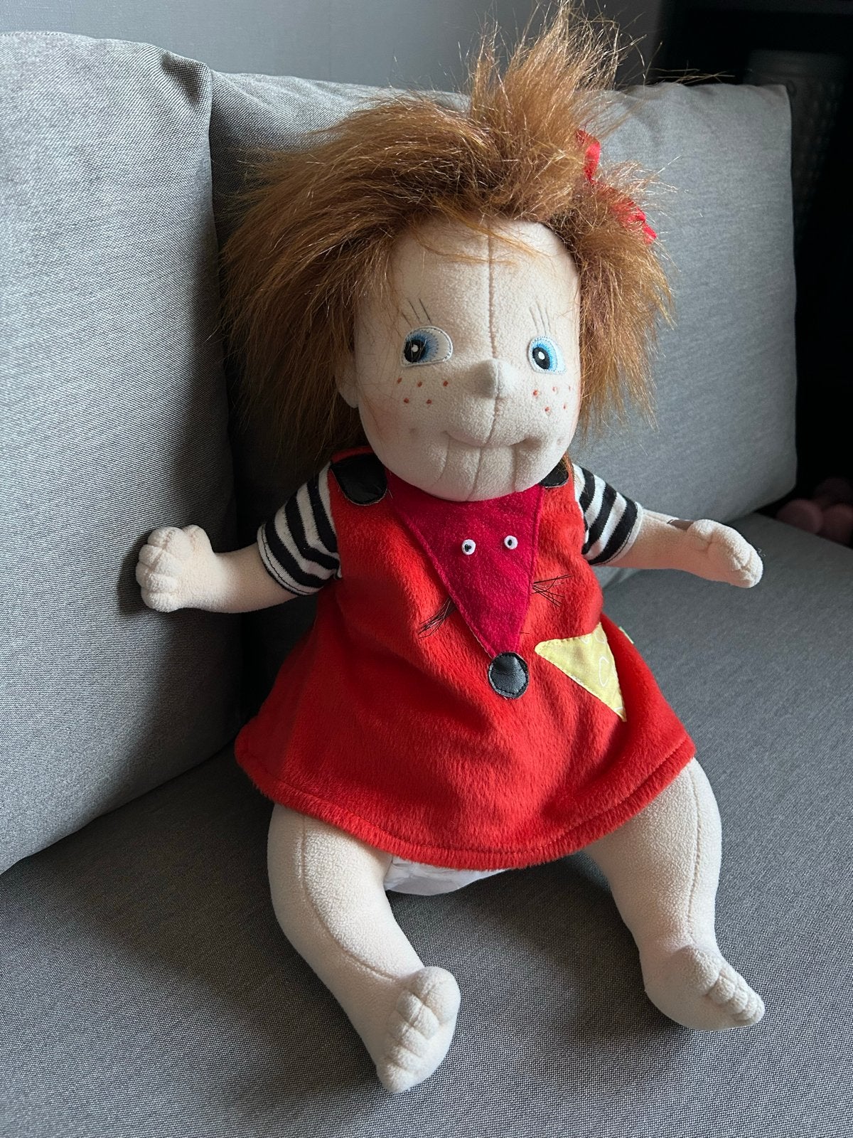 Rubens Barn pop - zacht en knuffelbaar 40 cm, Kinderen en Baby's, Ophalen of Verzenden, Zo goed als nieuw, Overige typen