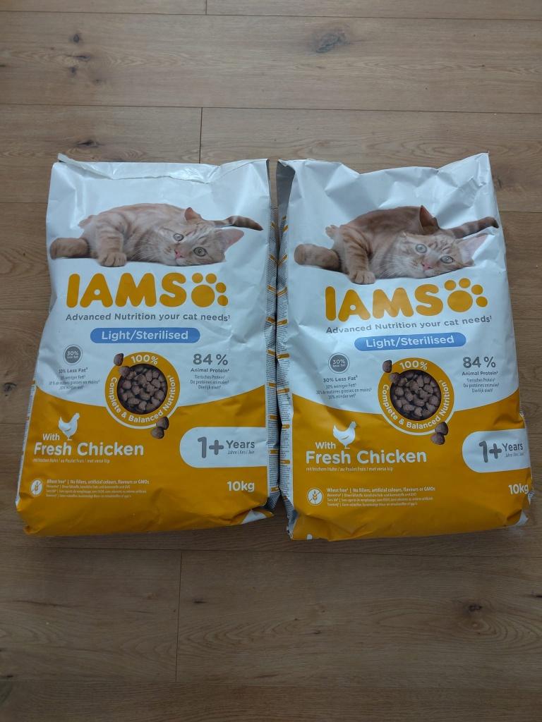 Kattenvoer Iams Light/Sterilised 10kg, Ophalen, Kat