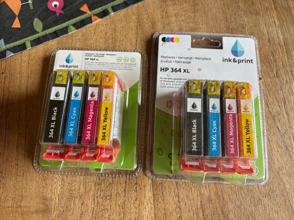 Twee 4 delige inktcartridges Ink&Print (voor HP 364 XL), Computers en Software, Ophalen of Verzenden, Nieuw, Cartridge, Ink&print