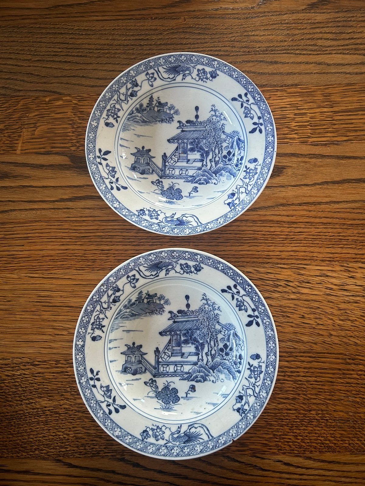 2 chinese Exportporseleinen borden, Antiek en Kunst, Ophalen of Verzenden