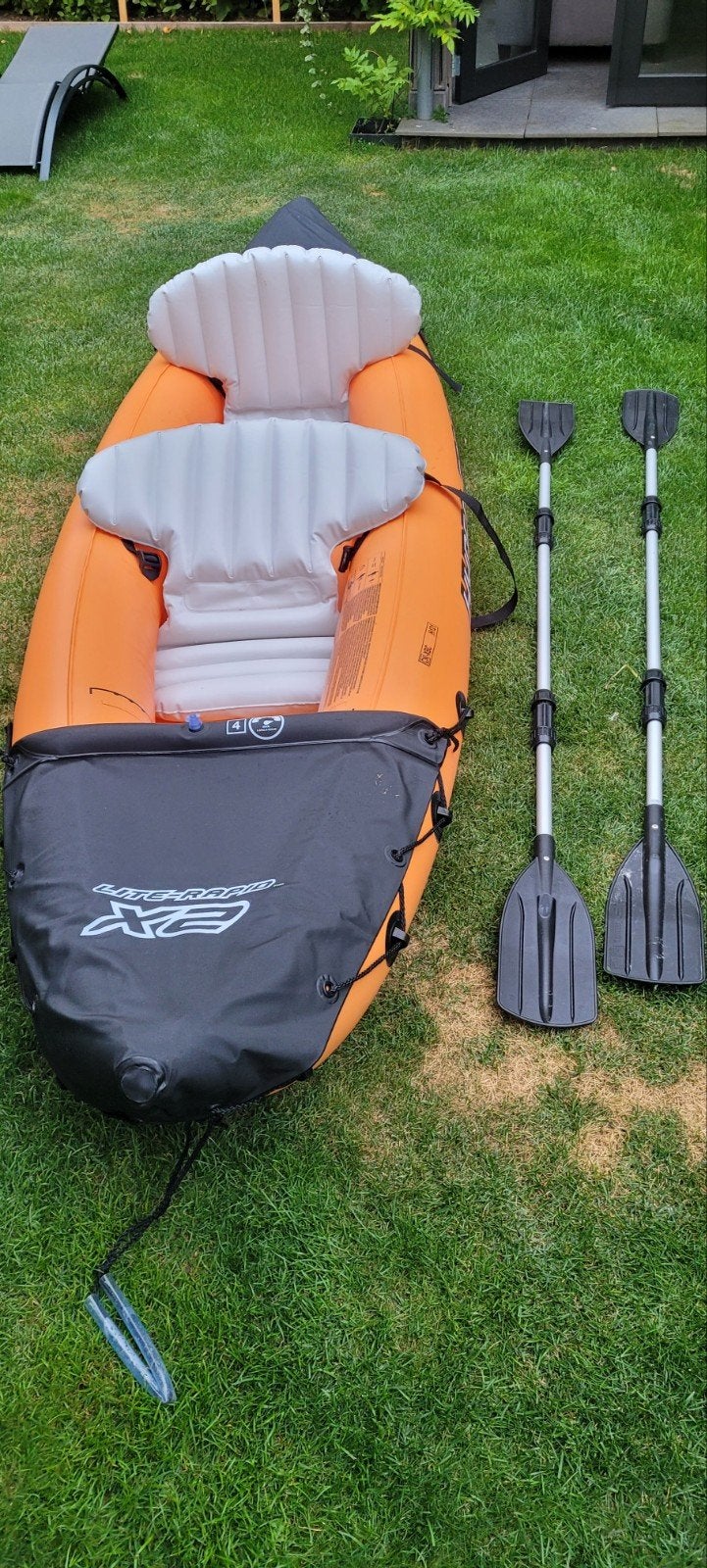 Bestway Lite-Rapid X2 Opblaasbare Kajak met Peddels, Watersport en Boten, Kajaks, Ophalen, Opblaasbaar, Zo goed als nieuw, 2-persoons