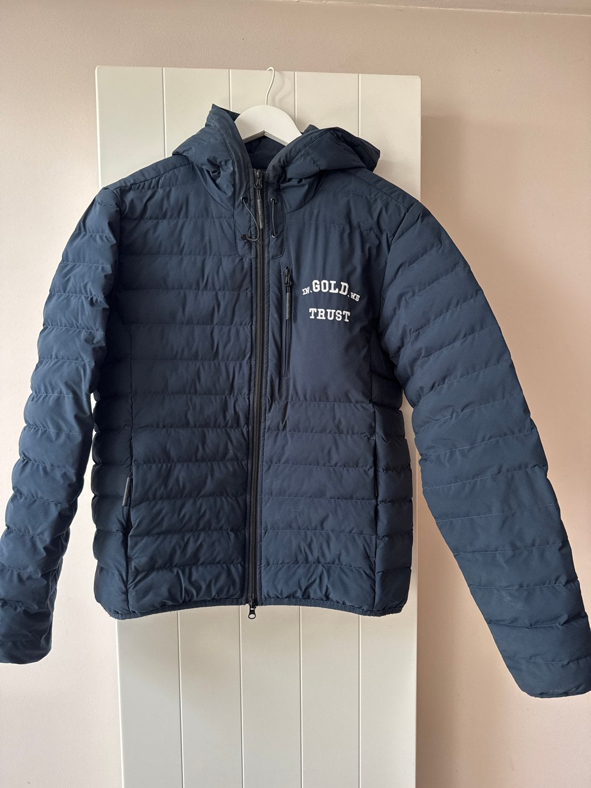 In Gold We Trust Puffer Jas Maat M - Zo goed als nieuw, Ophalen of Verzenden, Zo goed als nieuw, Maat 48/50 (M), Blauw