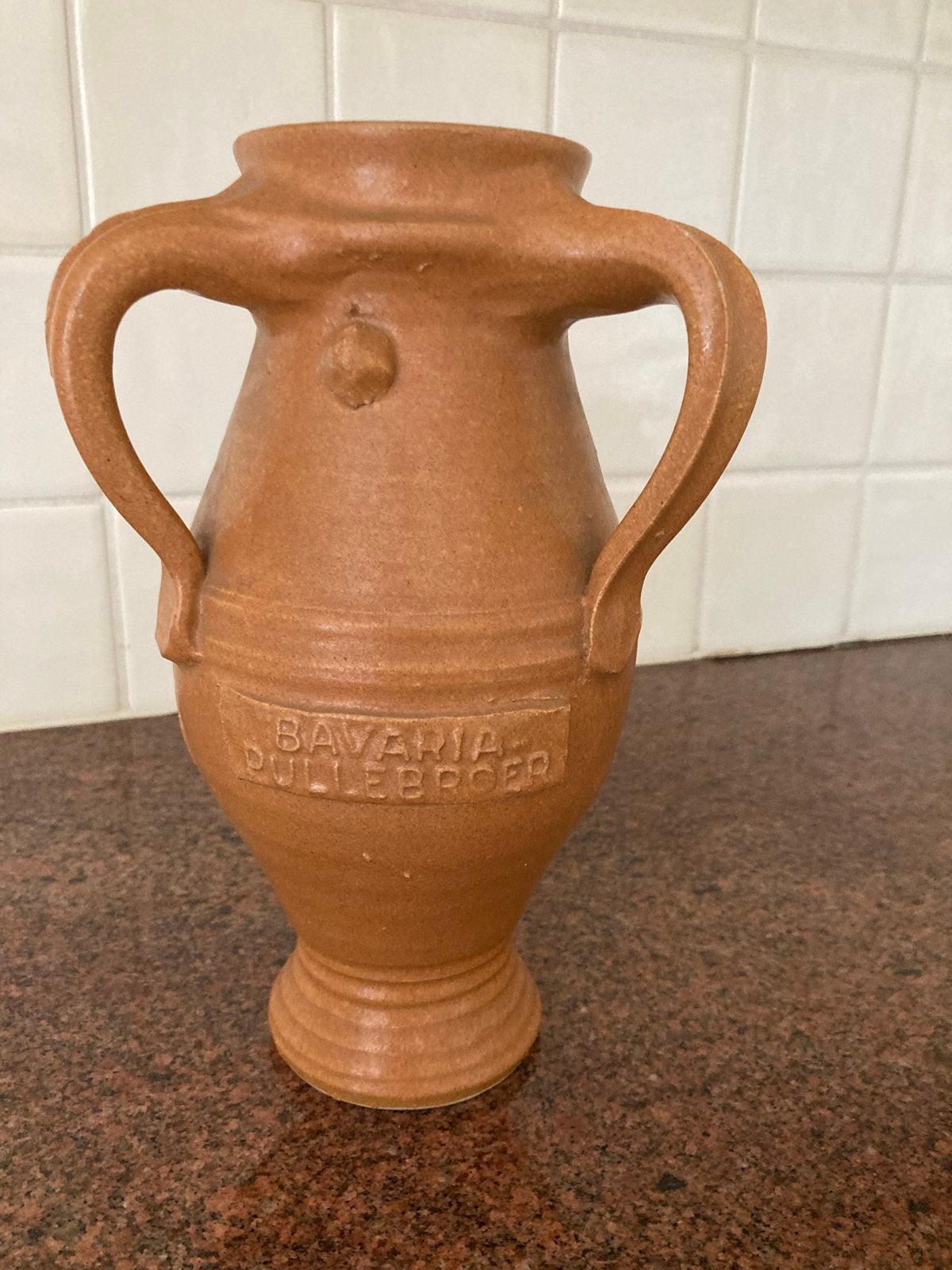 Vintage Bavaria Pullebroer aardewerken vaas/kruik, Ophalen of Verzenden