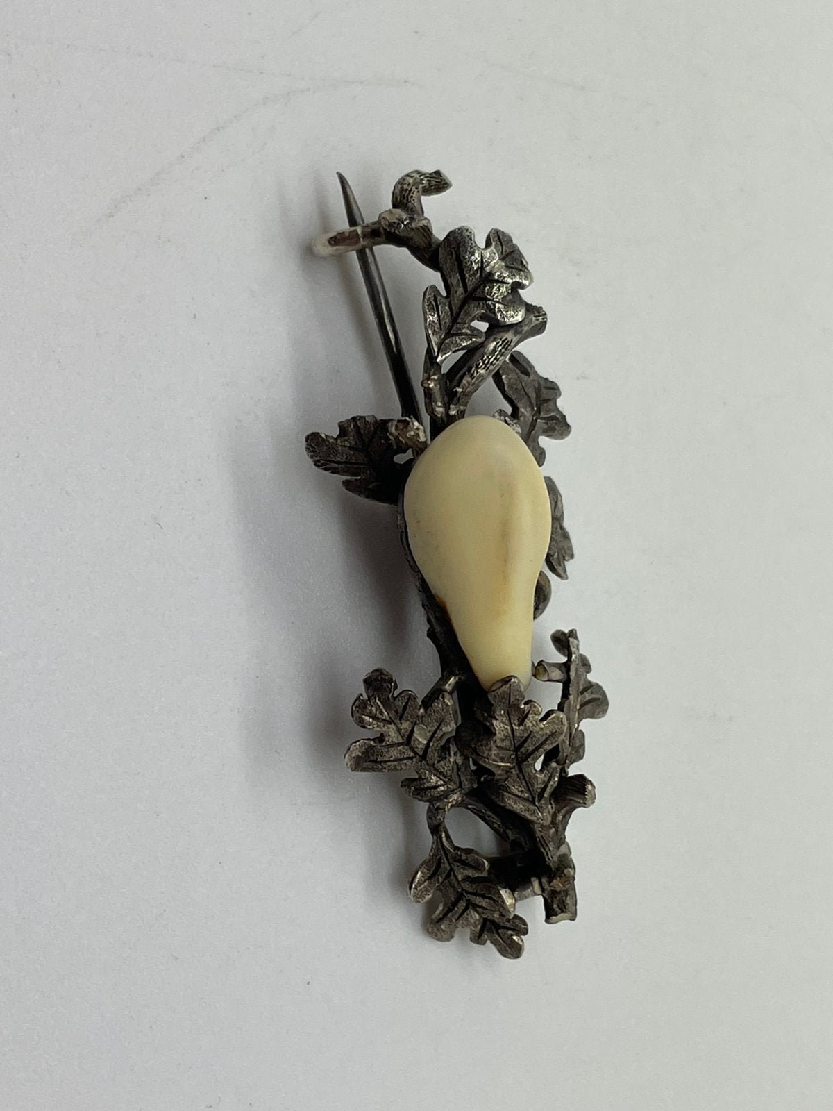 E870 Prachtige zilveren grandel broche, Sieraden, Tassen en Uiterlijk, Ophalen of Verzenden, Zilver, Broche