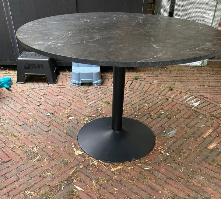 Ronde tafel, Ophalen, Kunststof, 100 tot 150 cm, Rond