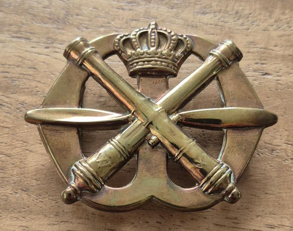 Baretembleem Luchtdoelartillerie, buiglippen, Verzamelen, Verzenden, Landmacht, Nederland, Embleem of Badge