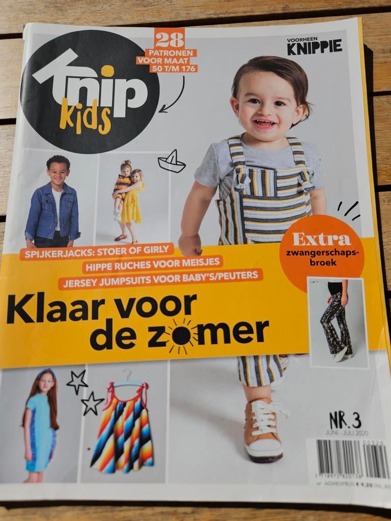 Knipkids (knippie) 3-2020 met patroon zwangerschapsbroek, Hobby en Vrije tijd, Kledingpatronen, Ophalen of Verzenden, Gebruikt