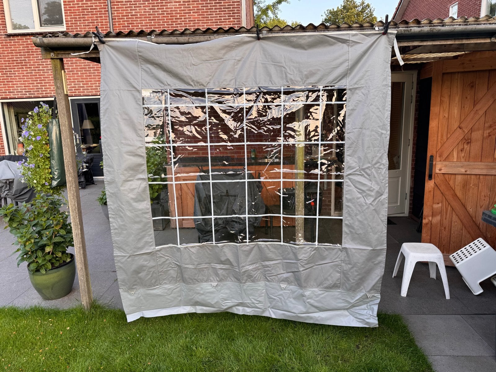 Inzet zijwand voor luifel - 190x205 cm, Tuin en Terras, Ophalen, Gebruikt, Overige typen, Minder dan 4 meter