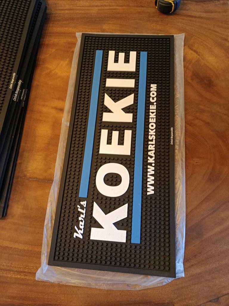 Koekie barmat, Ophalen of Verzenden, Gebruikt, Reclamebord