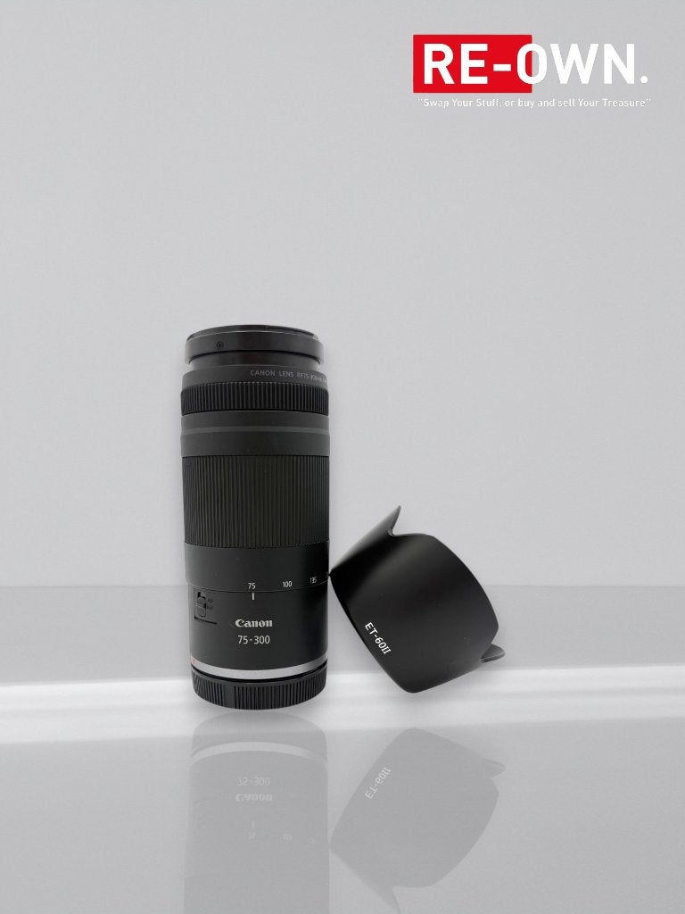 Canon RF 75-300mm F/4-5.6 (topstaat + extra zonnekap), Canon, Canon, ., Canon RF