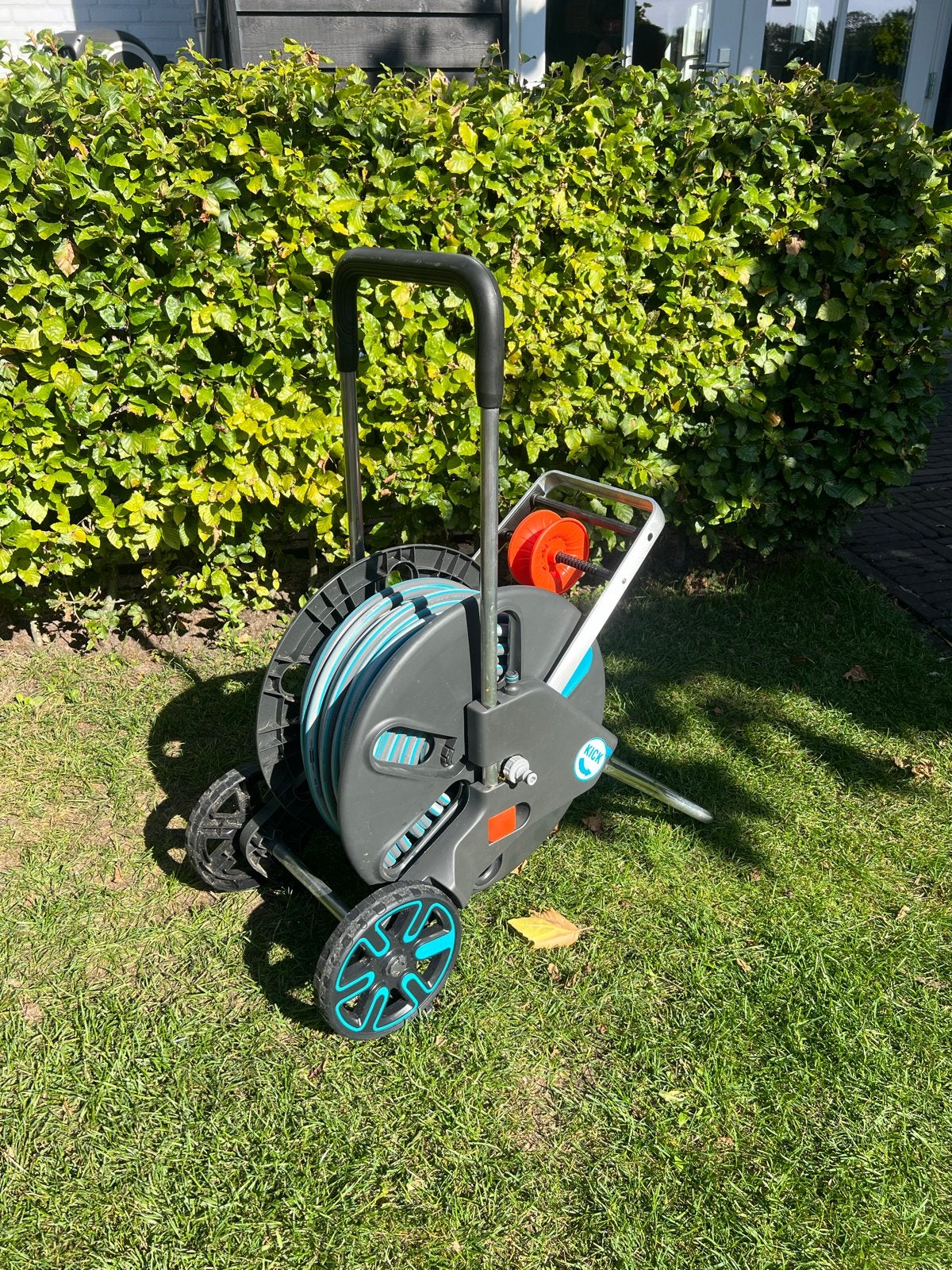 Gardena Haspel met Tuinslang 50m, Ophalen of Verzenden, Gebruikt, Tuinslanghaspel