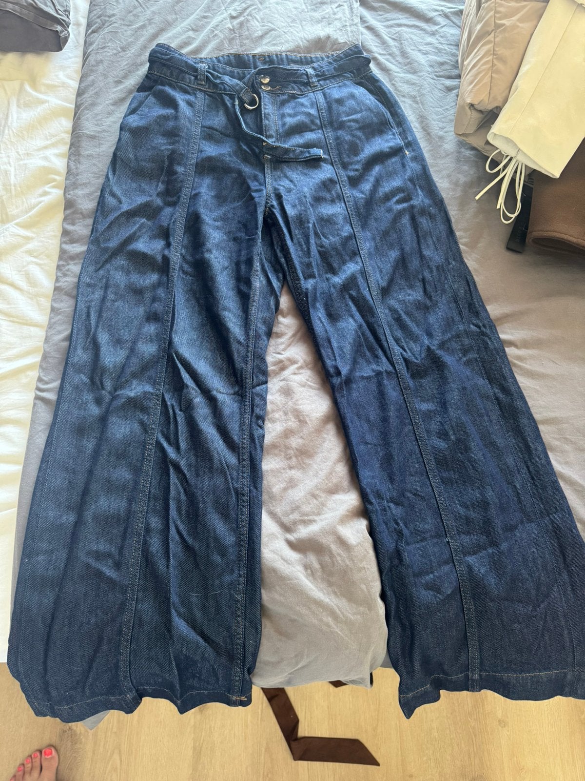 Zara 2 delig jeans set maat 36, Kleding | Dames, Ophalen of Verzenden, Zo goed als nieuw, Blauw, W28 - W29 (confectie 36)