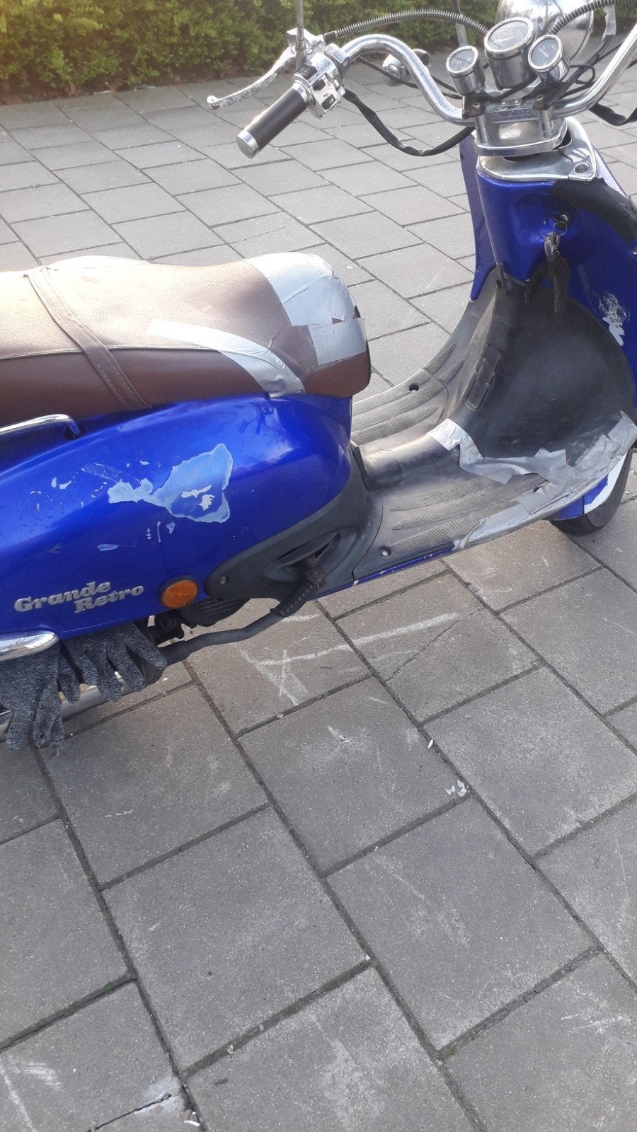 Grande Retro Scooter - Opknapper, Fietsen en Brommers, Snorfietsen en Snorscooters, Gebruikt, Overige merken, Benzine, Ophalen of Verzenden