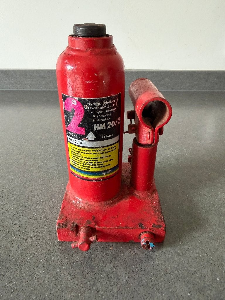 Hydraulische potkrik hefvermogen 2 ton, Ophalen of Verzenden, Gebruikt, Hydraulisch, Potkrik
