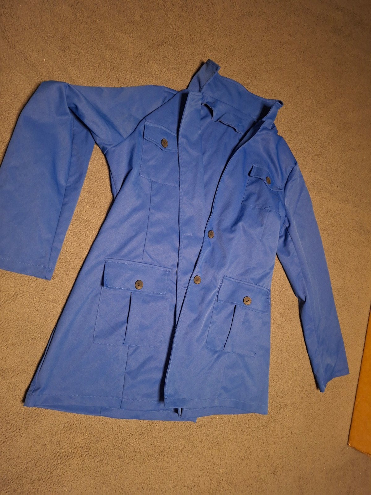 Blauwe jas maat 44, Ophalen of Verzenden, Gedragen, Maat 42/44 (L), Blauw