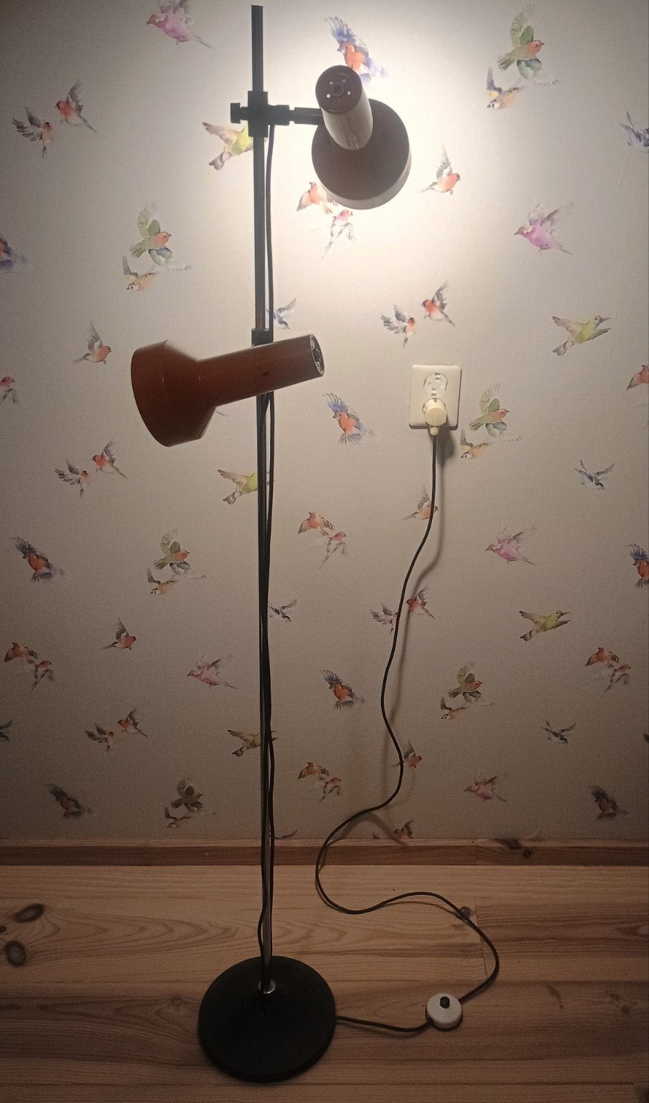 Herda Staande Lamp, vintage jaren 70, Ophalen, Metaal, 150 tot 200 cm, Gebruikt