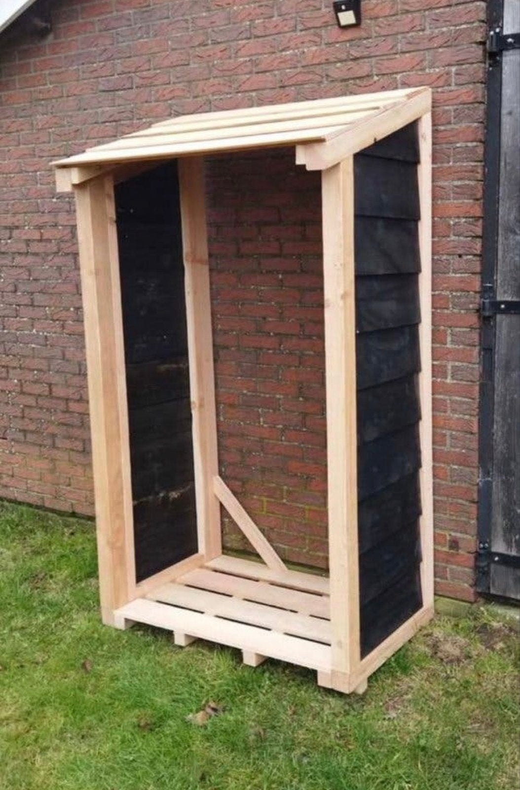 Douglas houthok met zwarte zijkanten – houtopslag op maat, Ophalen, Nieuw, Hout, Overige typen