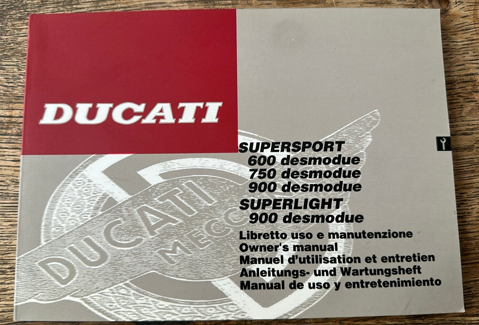 Origineel Ducati manual SuperSport/SuperLight 90’er jaren, Motoren, Ophalen of Verzenden, Ducati