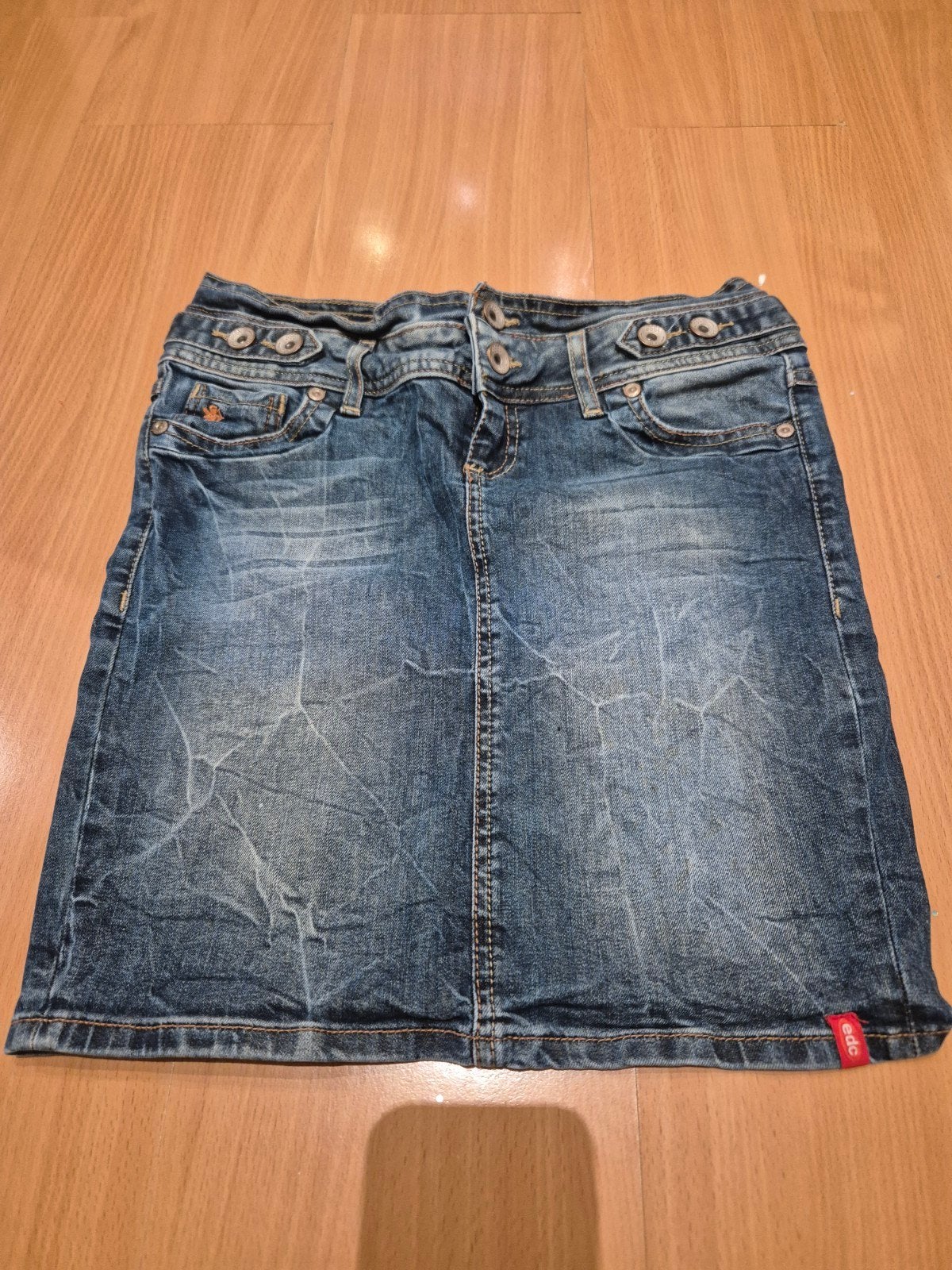 EDC by Esprit spijkerrok maat 34, Blauw, Ophalen of Verzenden, EDC by Esprit, Knielengte